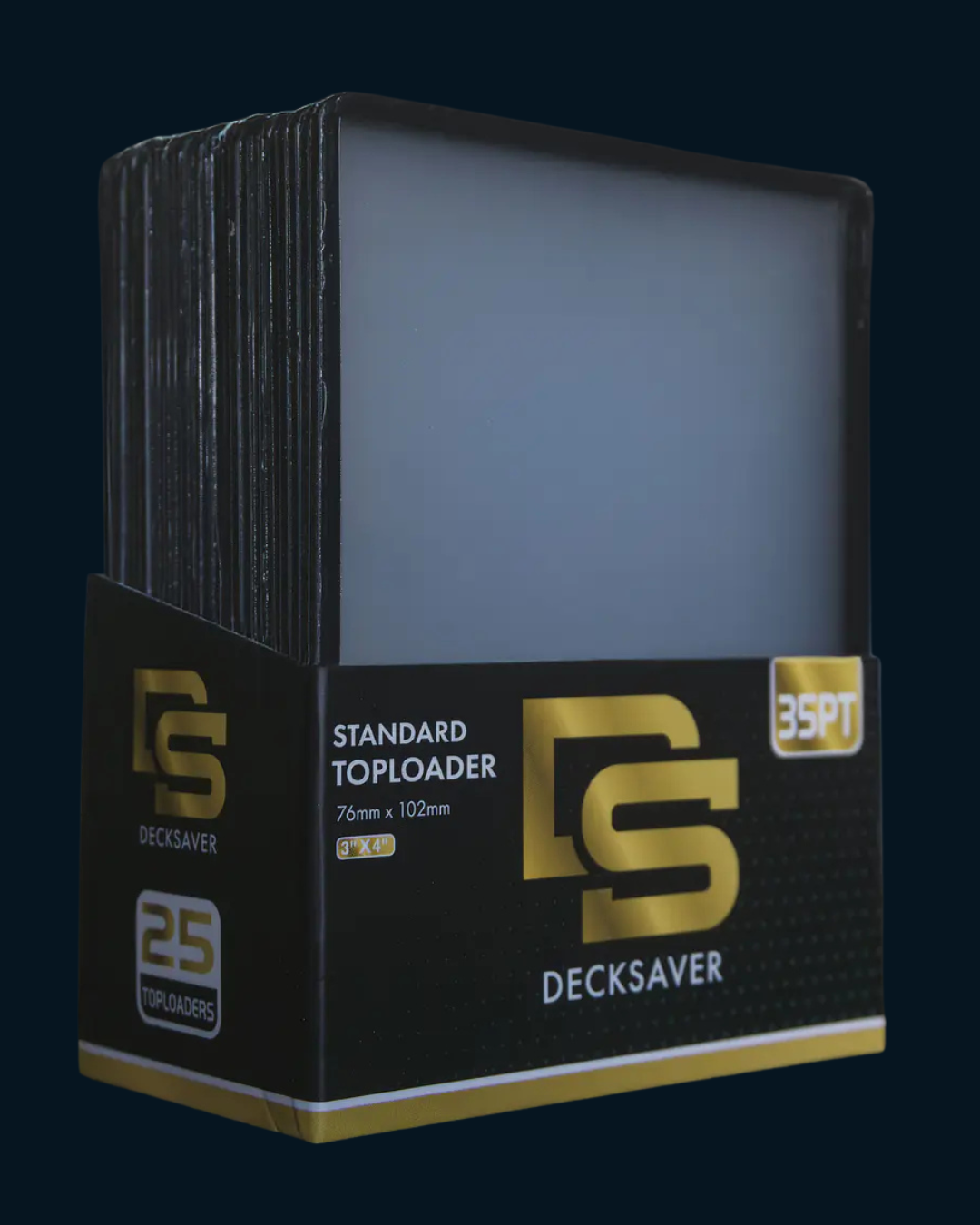 TOP LOADER 35PT NEGRO (25 UNIDADES)